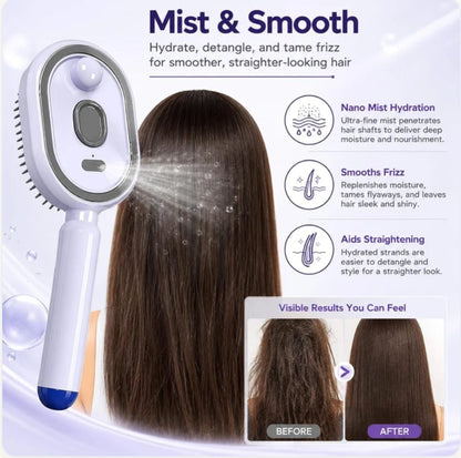 Electric Spray Retractable Air Cushion Comb