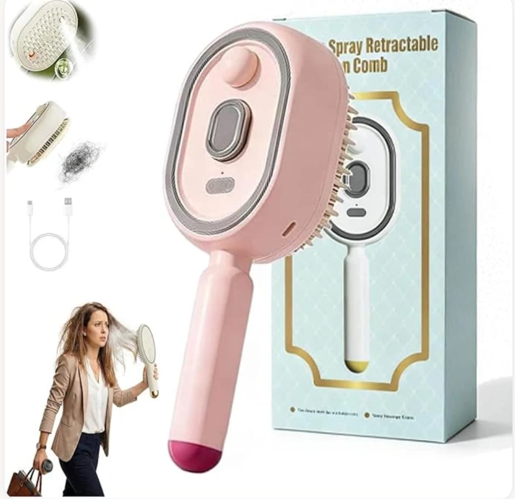 Electric Spray Retractable Air Cushion Comb