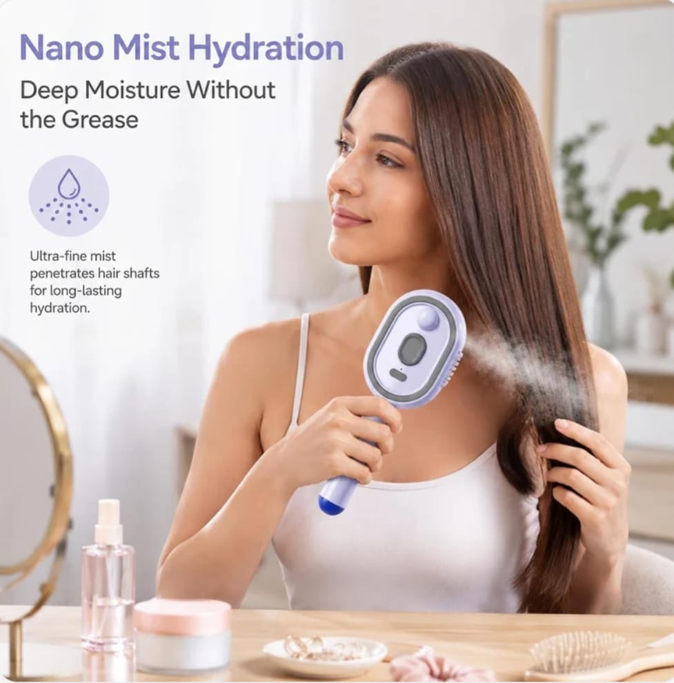 Electric Spray Retractable Air Cushion Comb