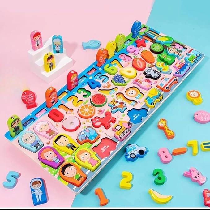KidzLearn 6-in-1 Traffic Matching & Counting Board