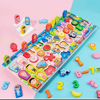 KidzLearn 6-in-1 Traffic Matching & Counting Board