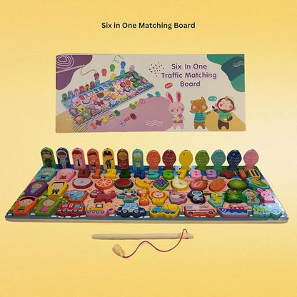 KidzLearn 6-in-1 Traffic Matching & Counting Board