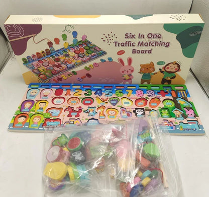 KidzLearn 6-in-1 Traffic Matching & Counting Board