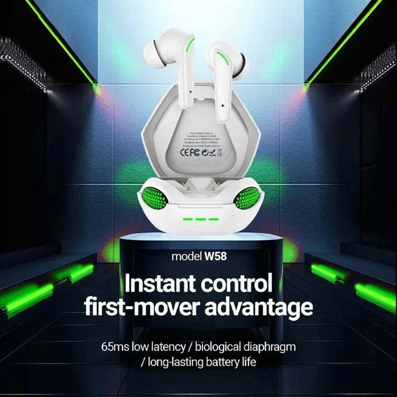 TWS Wireless Gaming Headset – Low Latency
